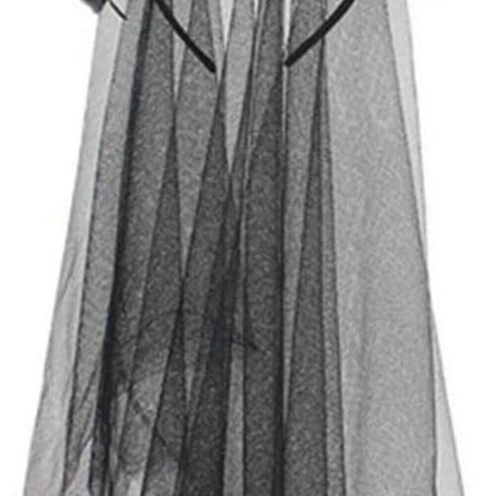 Women's Bohemian Rose Flower Mesh Headband for Halloween Ghost Festival Party
